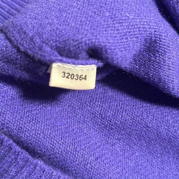 Ann Taylor Purple Cashmere Sweater Size Medium - Picture 7 of 8